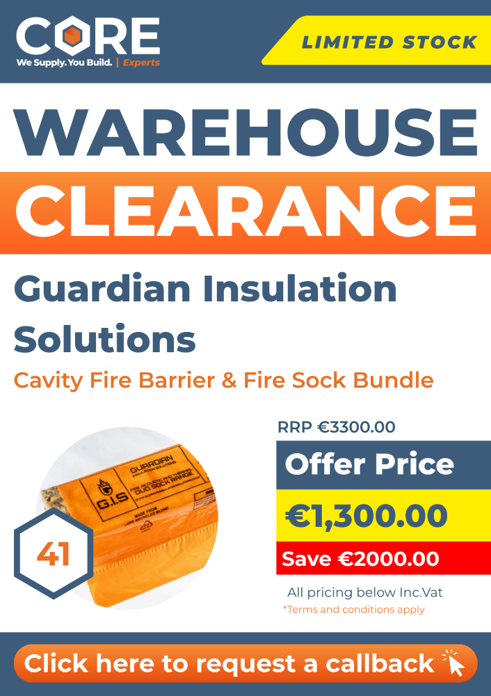 Cavity Fire Barrier & Fire Sock Bundle New